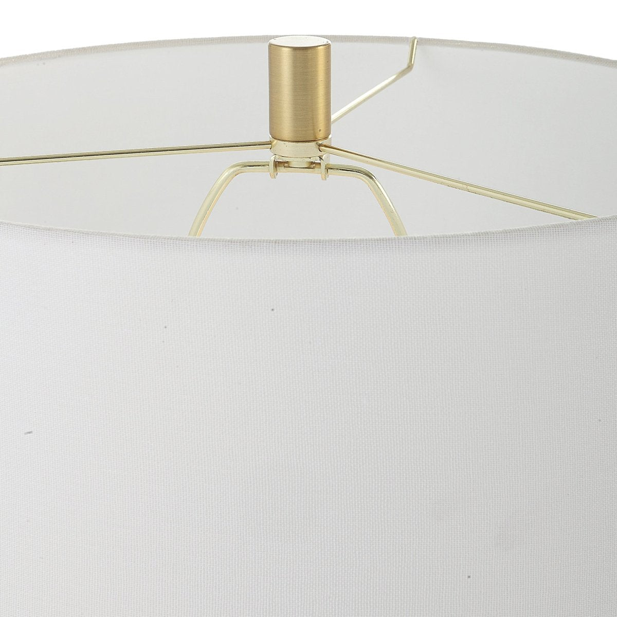Black Metal Floor Lamp with Gold Rings - Uttermost - Floor Lamps by Modest Hut