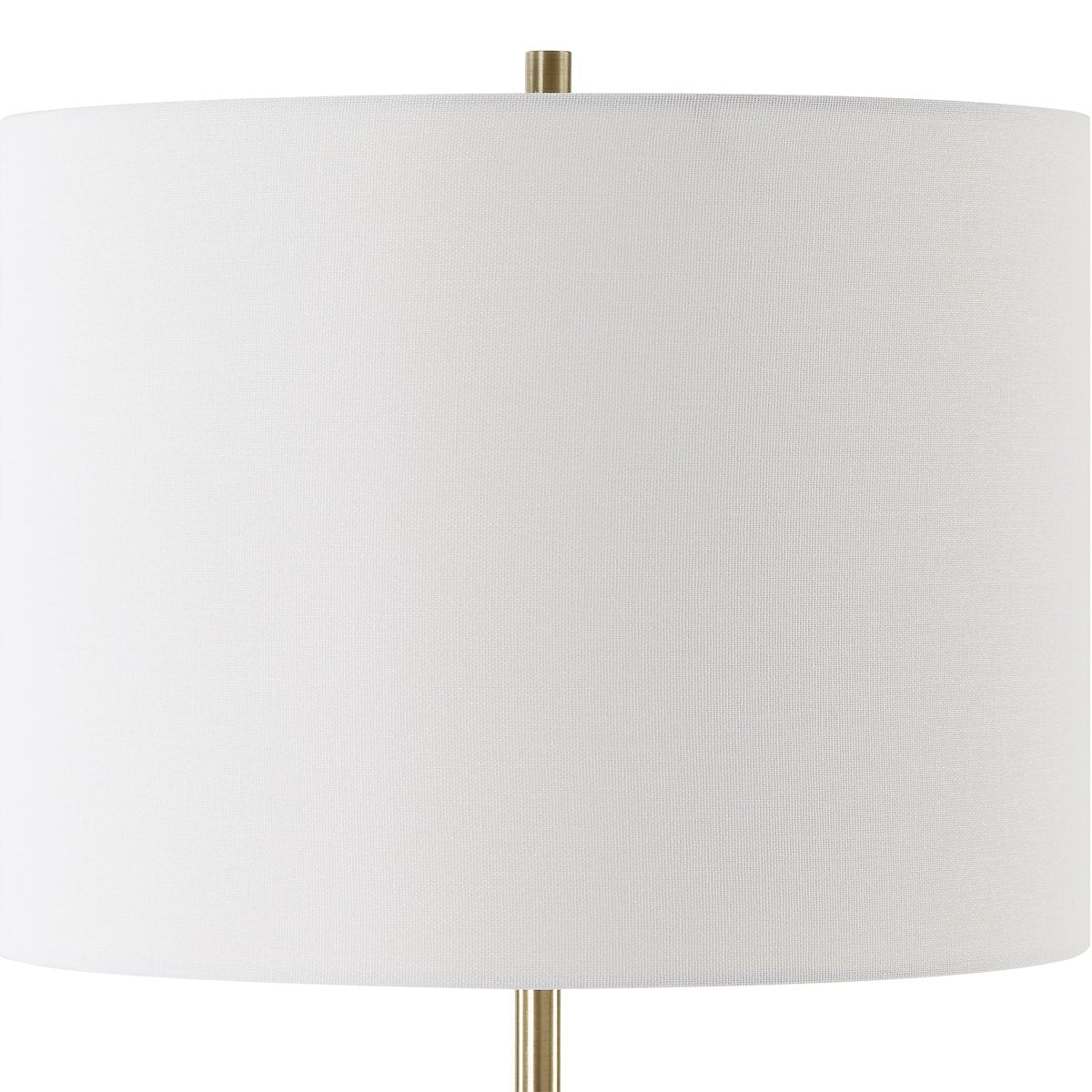 Black Tapered Floor Lamp with Brass Accents - Uttermost - Floor Lamps by Modest Hut