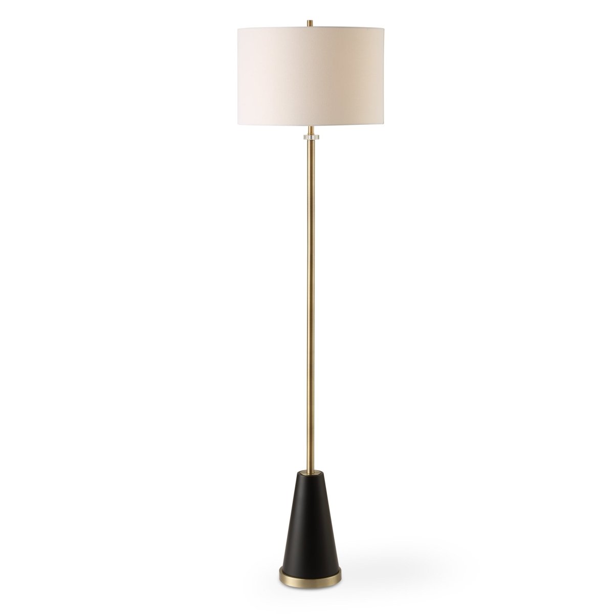 Brass and Black Metal Floor Lamp - Uttermost - Floor Lamps by Modest Hut