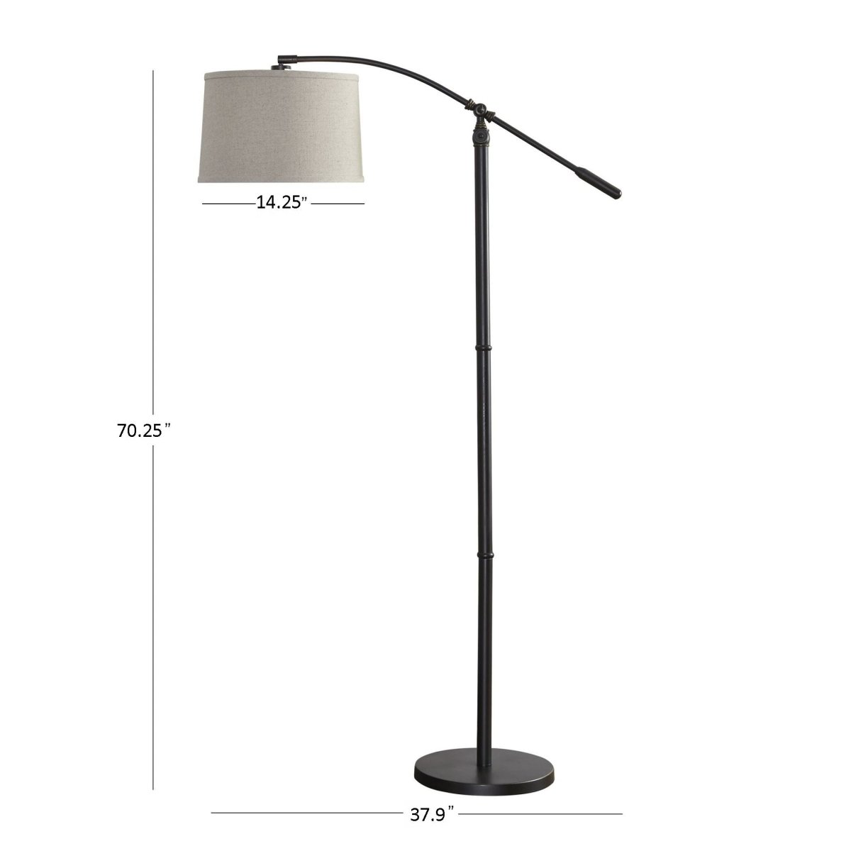 Dark Bronze Adjustable Floor Lamp - Uttermost - Floor Lamps by Modest Hut