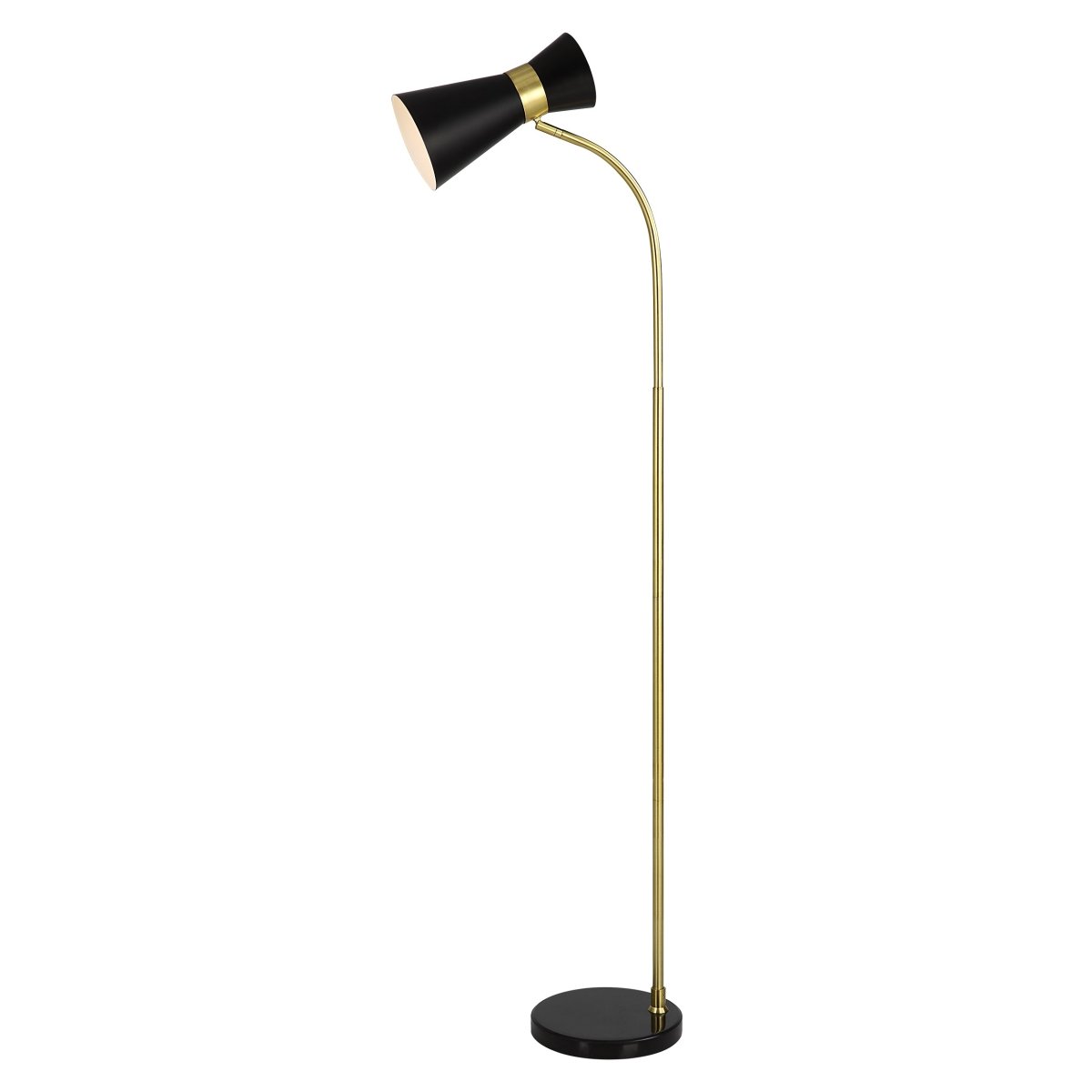 Gold Desk Lamp with Pivoting Shade - Uttermost - Floor Lamps by Modest Hut