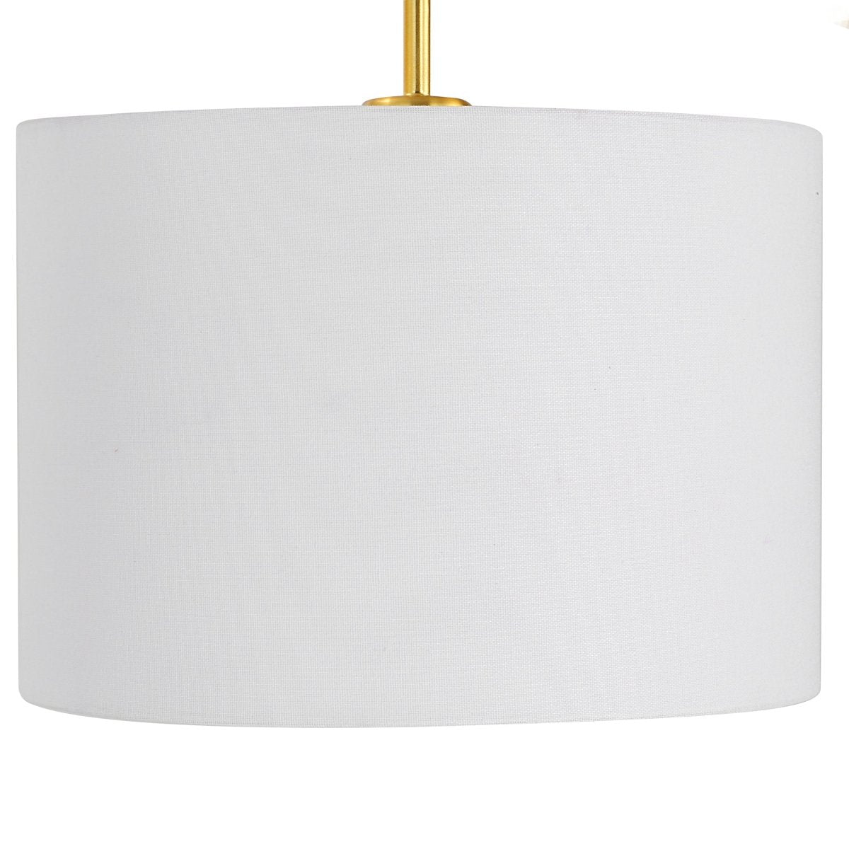Gold Horizontal Shade Floor Lamp - Uttermost - Floor Lamps by Modest Hut