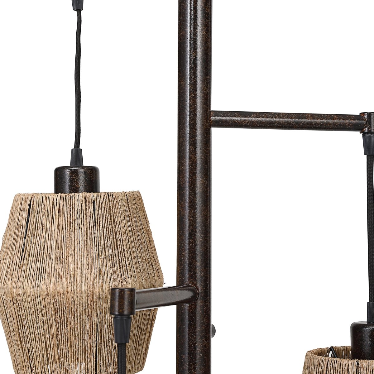 Oil Rubbed Bronze Floor Lamp with Rope Shades - Uttermost - Floor Lamps by Modest Hut