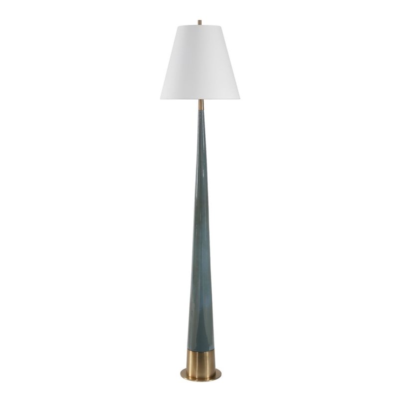 Alternate product view of the Riccardi blue floor lamp