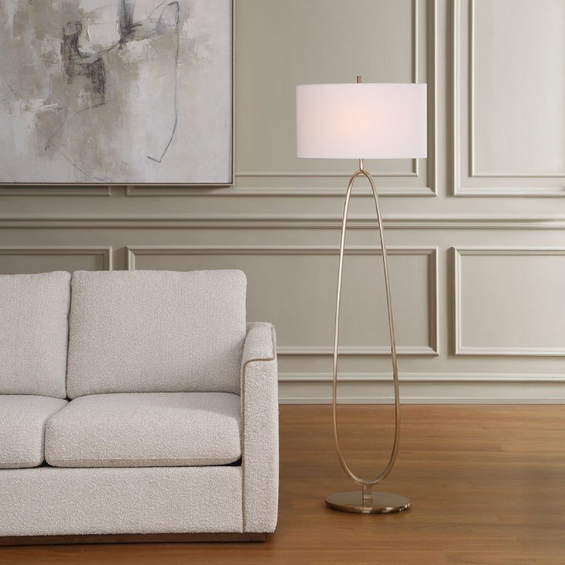 Tordin Floor Lamp styled in a room setting