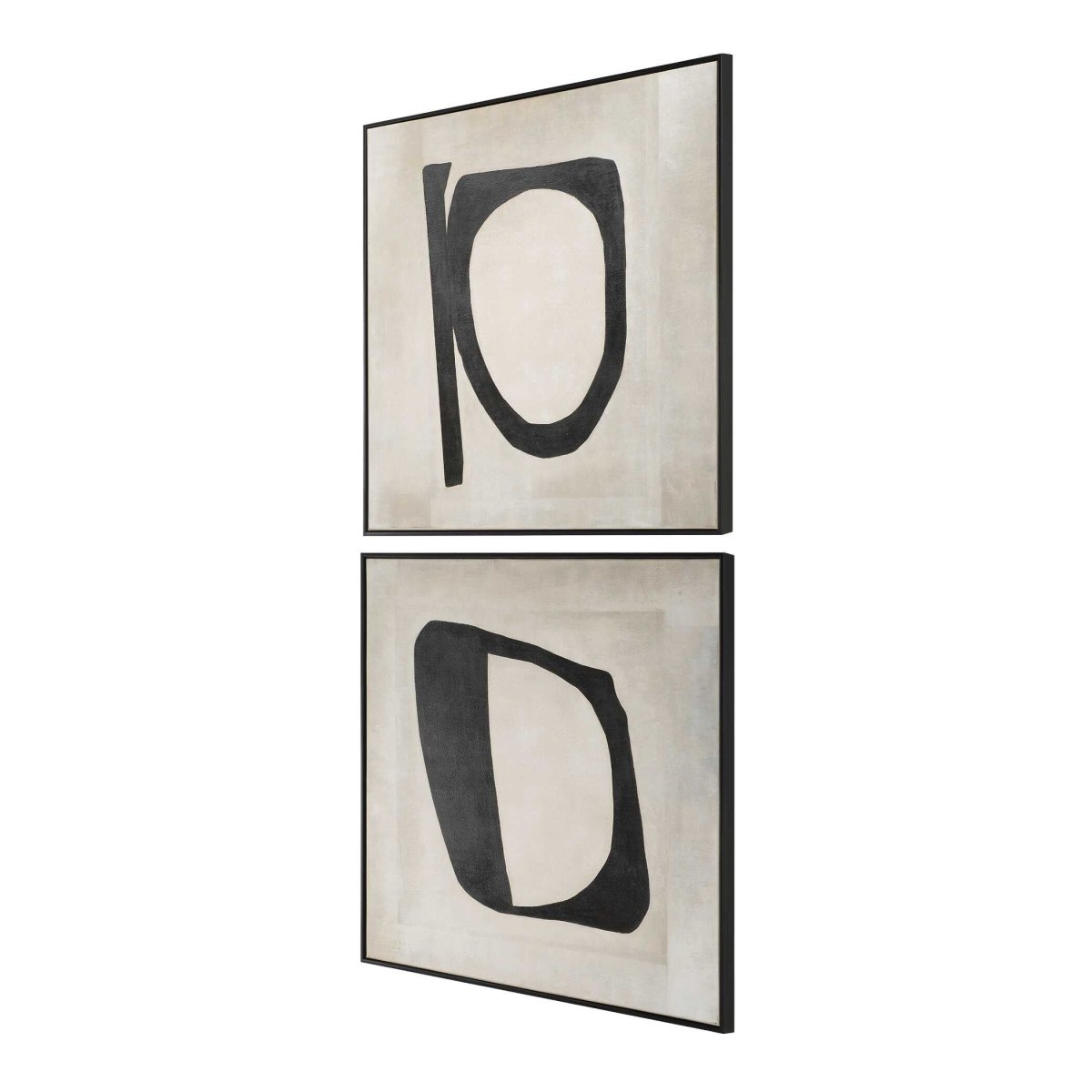 Characters Abstract Art Set/2 - Uttermost - Framed Canvas by Modest Hut