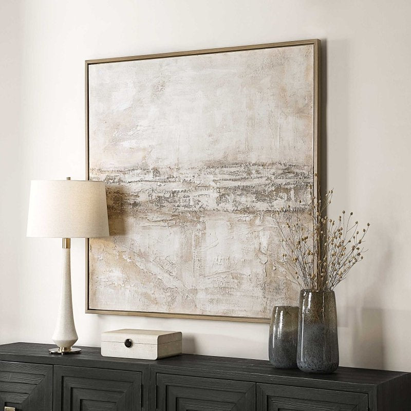 Desert Oasis Hand Painted Canvas by Uttermost alternate view 1