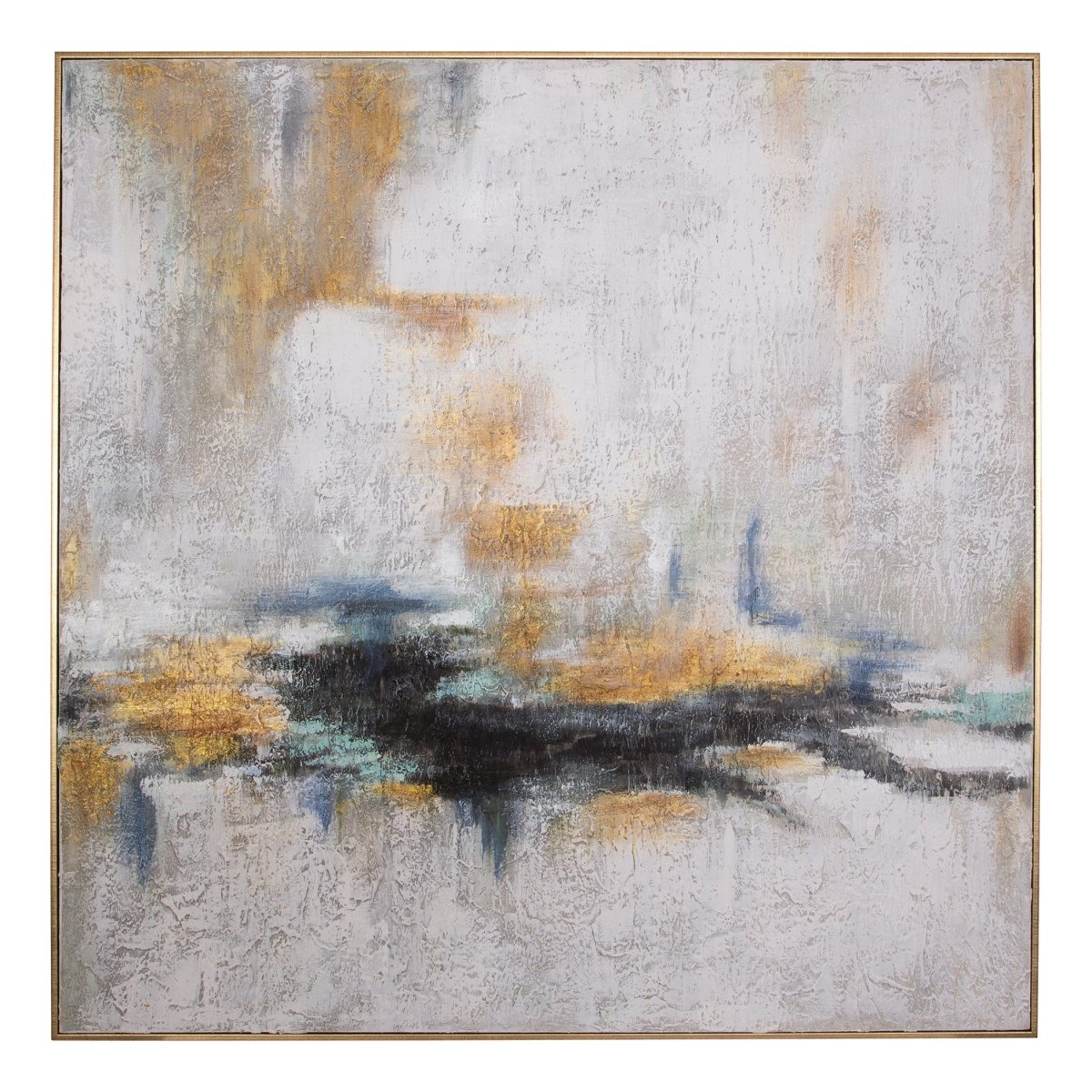Eclipse Abstract Hand Painted Art - Uttermost - Framed Canvas by Modest Hut