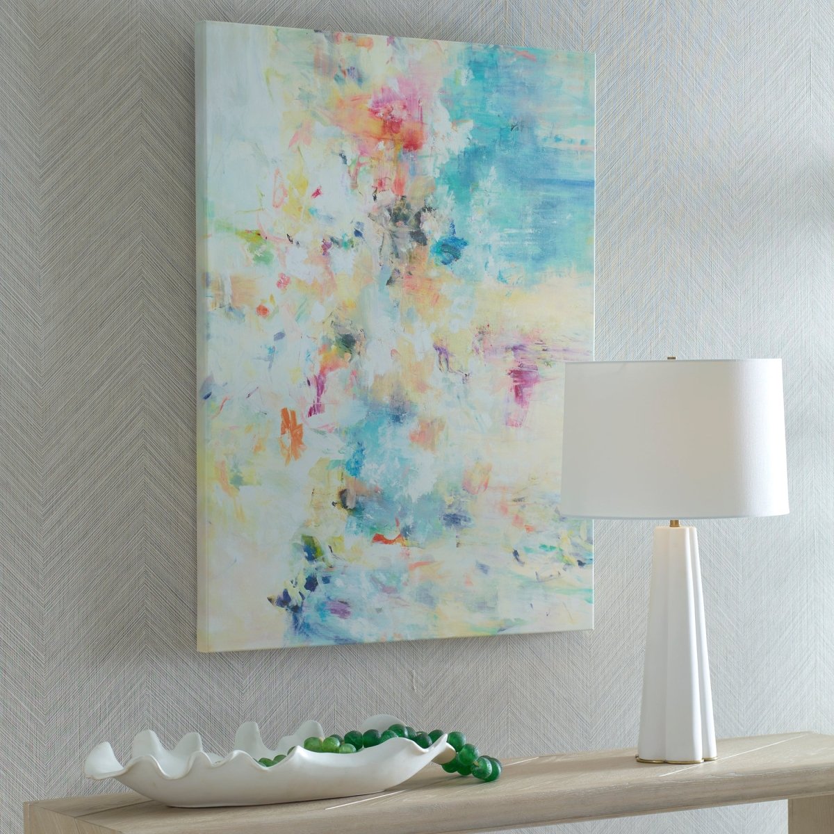 Floral Dreams Frameless Canvas Giclee - Uttermost - Framed Canvas by Modest Hut