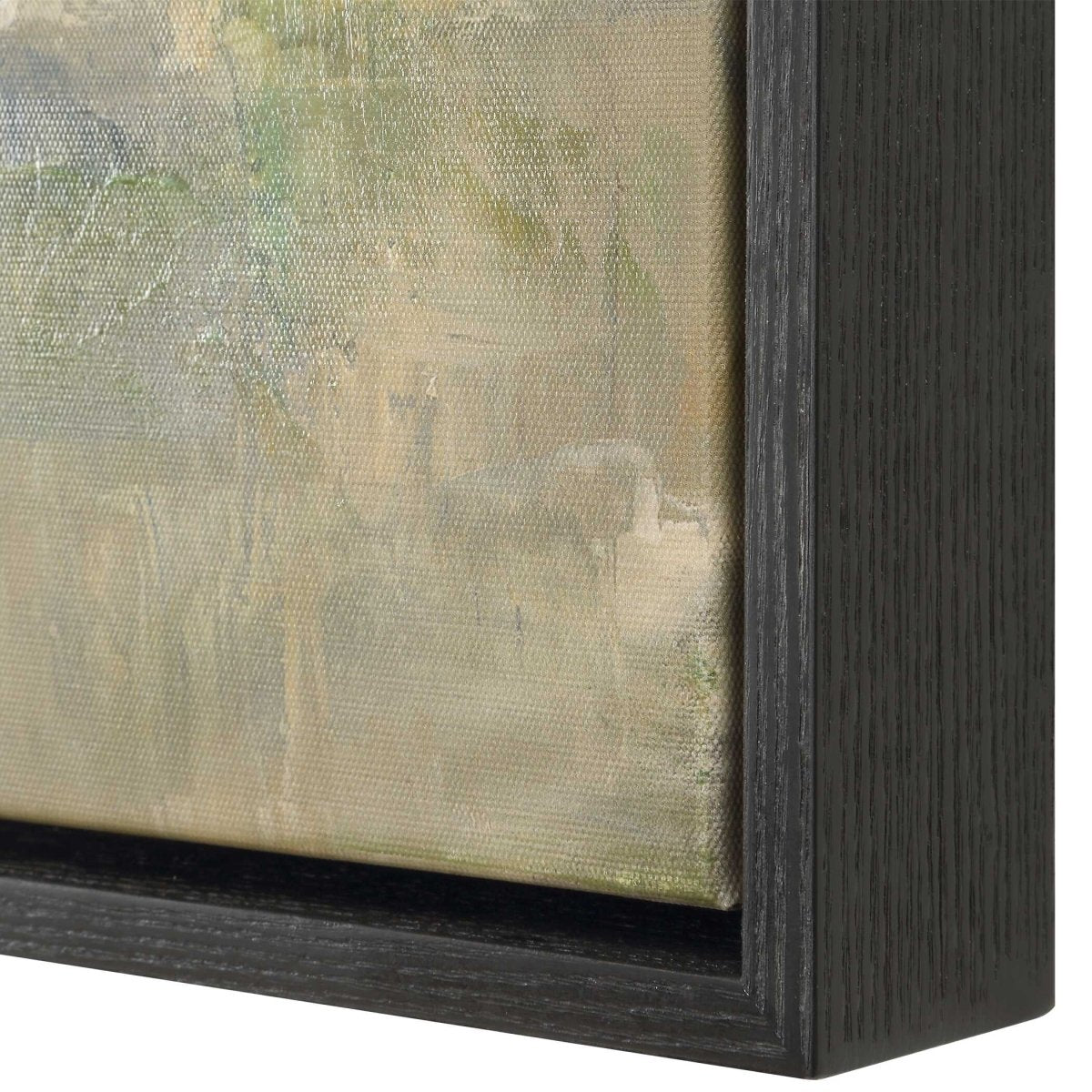 Fragment Hand Painted Landscape Art - Uttermost - Framed Canvas by Modest Hut