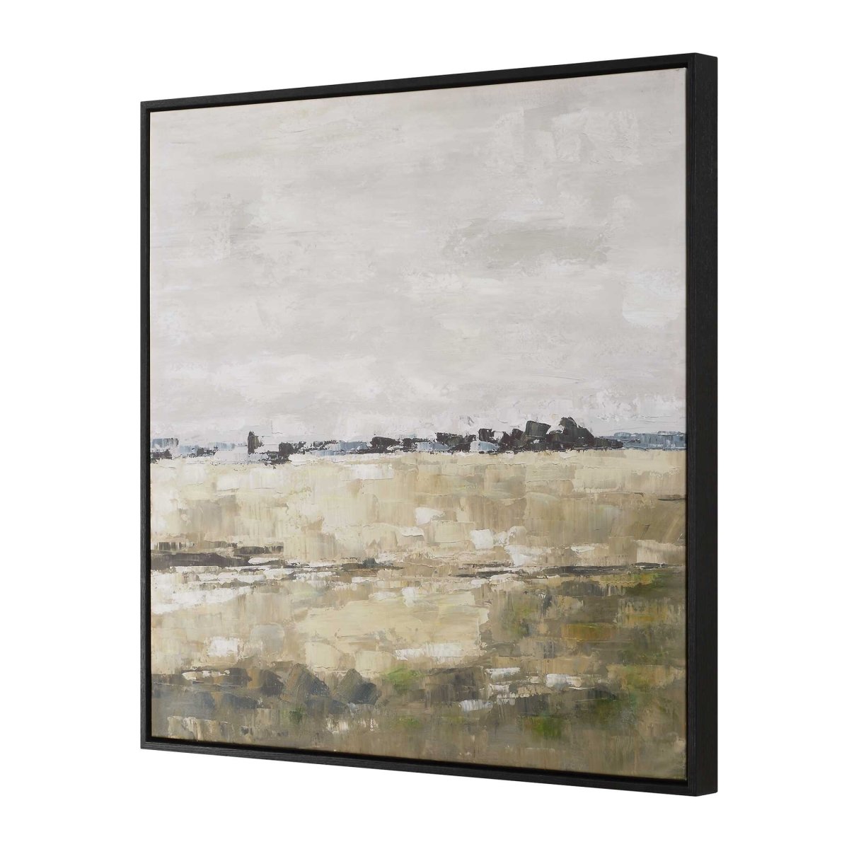 Fragment Hand Painted Landscape Art - Uttermost - Framed Canvas by Modest Hut
