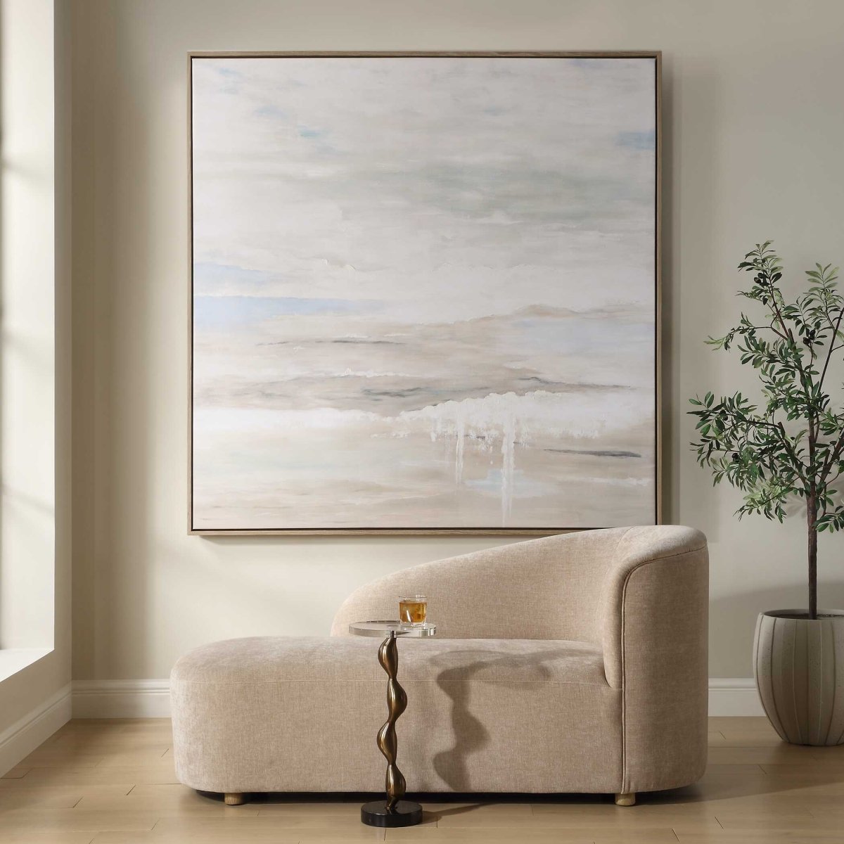 Gravity Abstract Landscape Art - Uttermost - Framed Canvas by Modest Hut