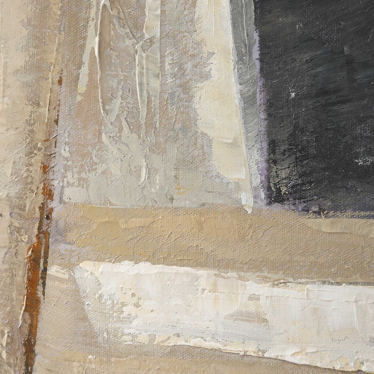 Hide & Seek Abstract Art - Uttermost - Framed Canvas by Modest Hut