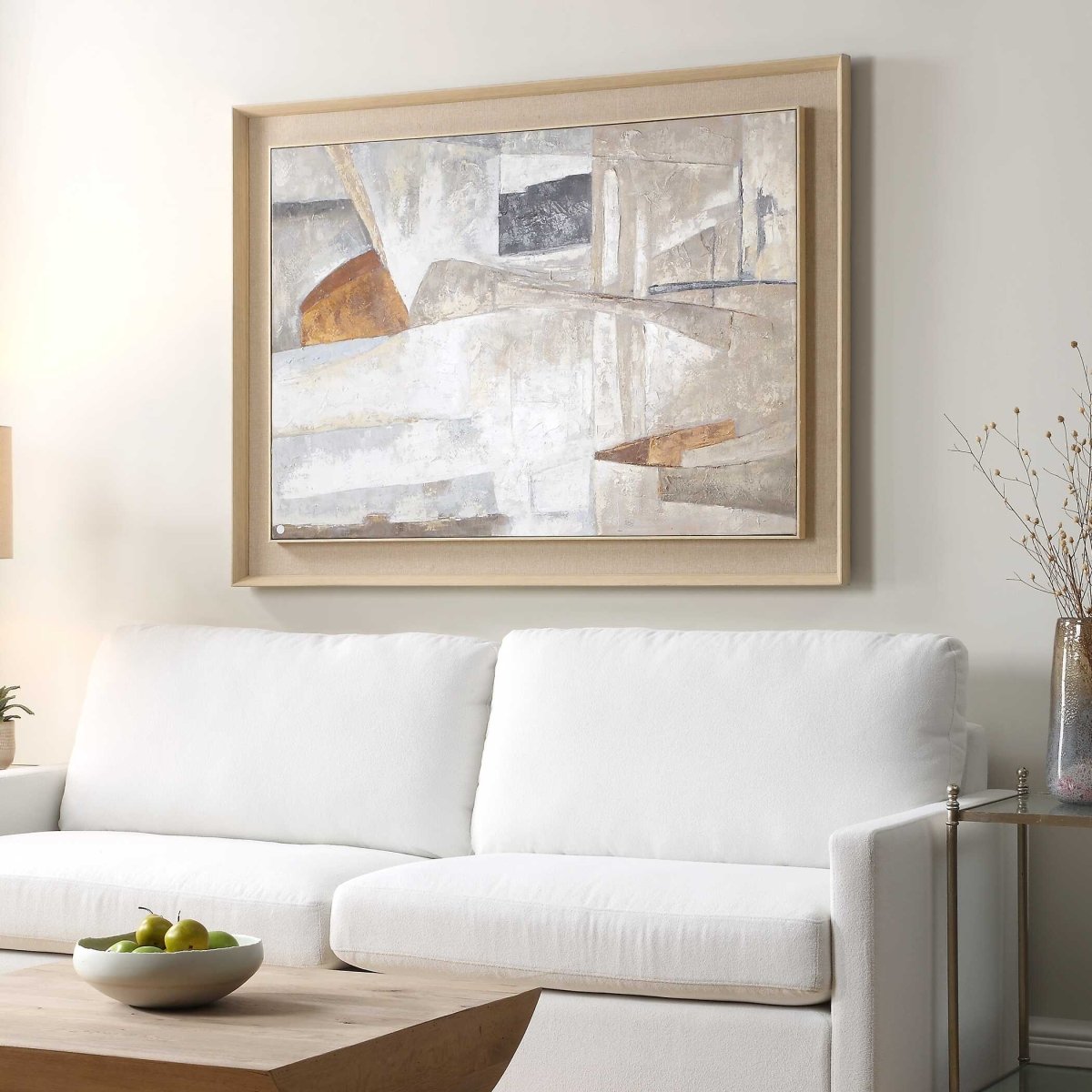 Hide & Seek Abstract Art - Uttermost - Framed Canvas by Modest Hut