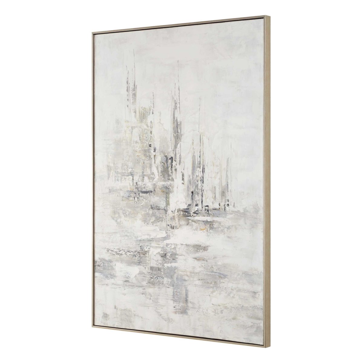 Hours In Silence Abstract Art - Uttermost - Framed Canvas by Modest Hut