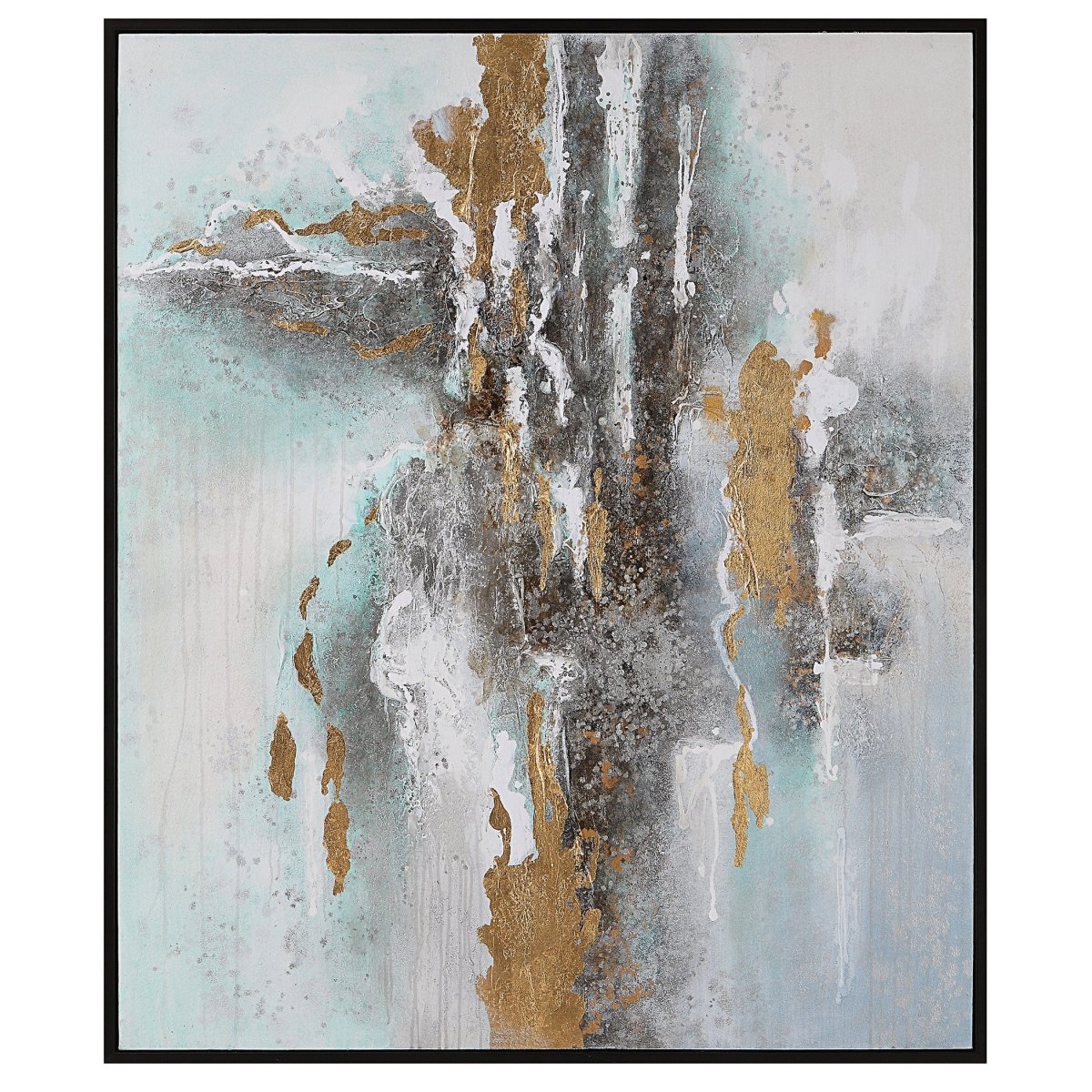 Mountain Mist Hand Painted Canvas - Uttermost - Framed Canvas by Modest Hut