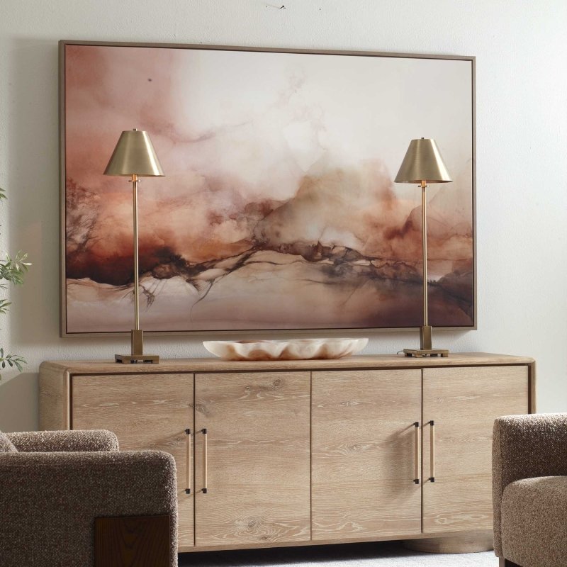 Rise Framed Modern Canvas - Wall Art