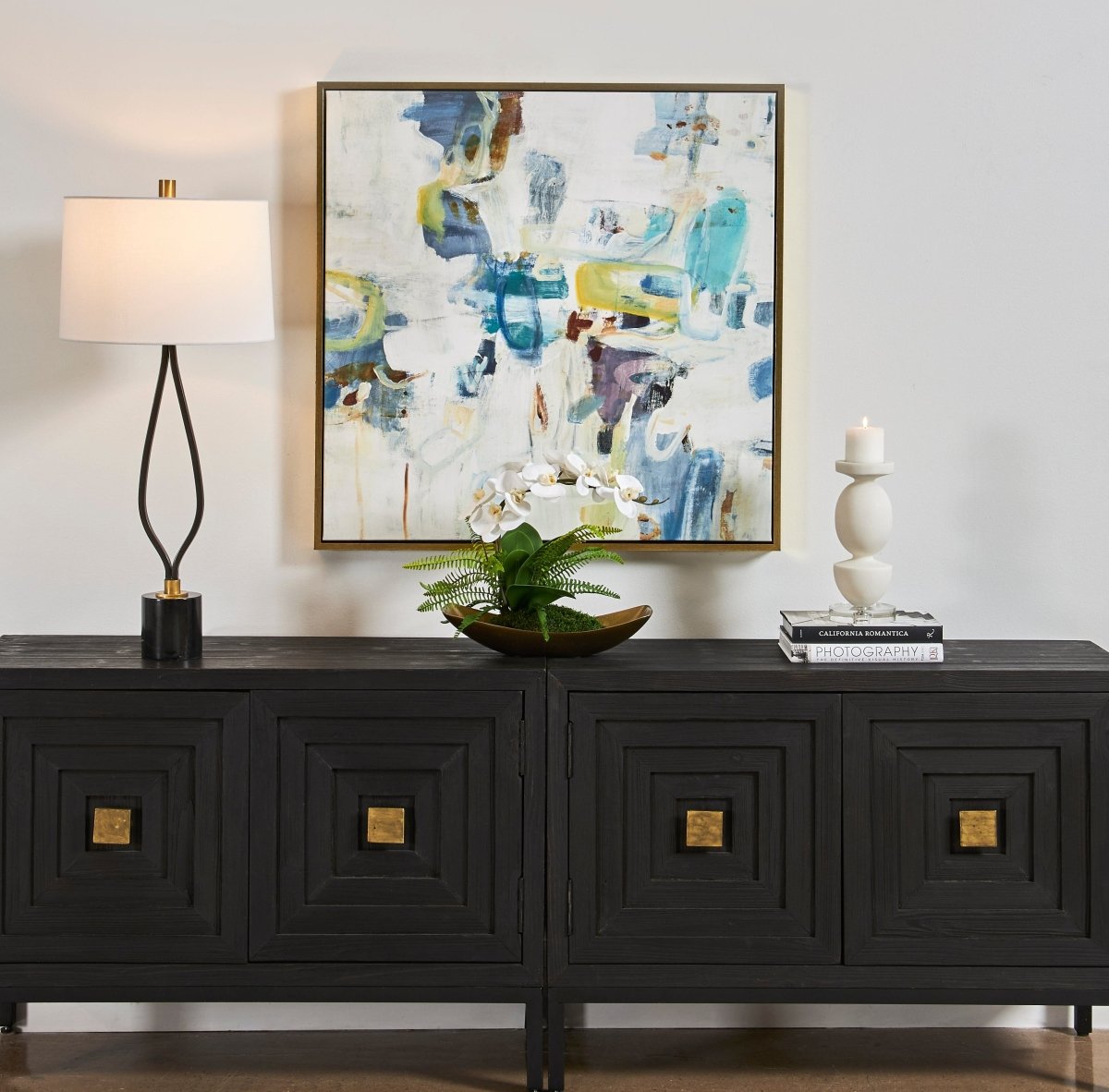 Rolling Onward Framed Abstract Art - Uttermost - Framed Canvas by Modest Hut