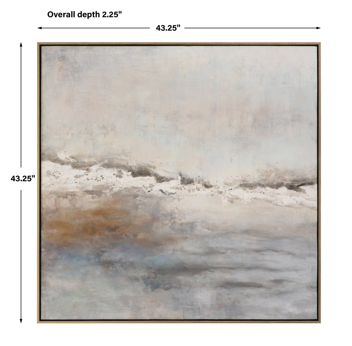 Storm Clouds Abstract Hand Painted Art - Uttermost - Framed Canvas by Modest Hut