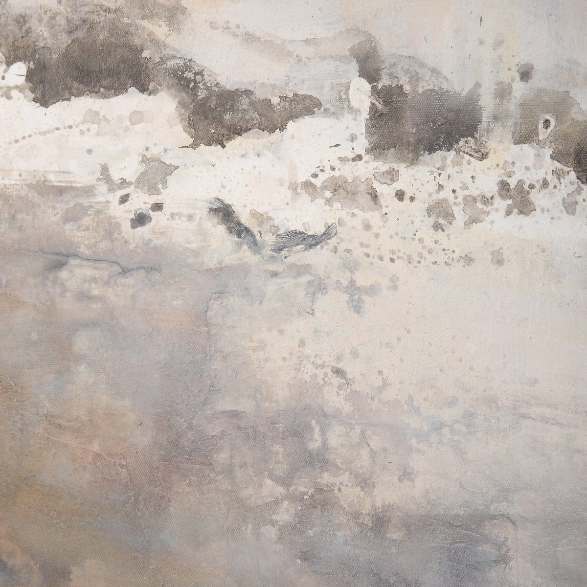 Storm Clouds Abstract Hand Painted Art - Uttermost - Framed Canvas by Modest Hut