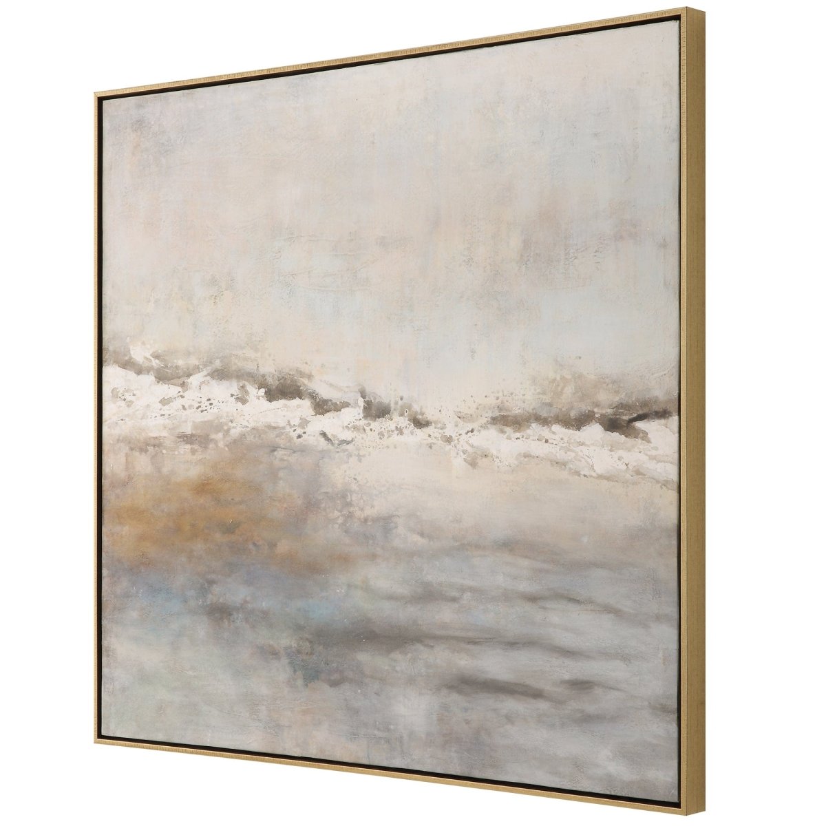 Storm Clouds Abstract Hand Painted Art - Uttermost - Framed Canvas by Modest Hut