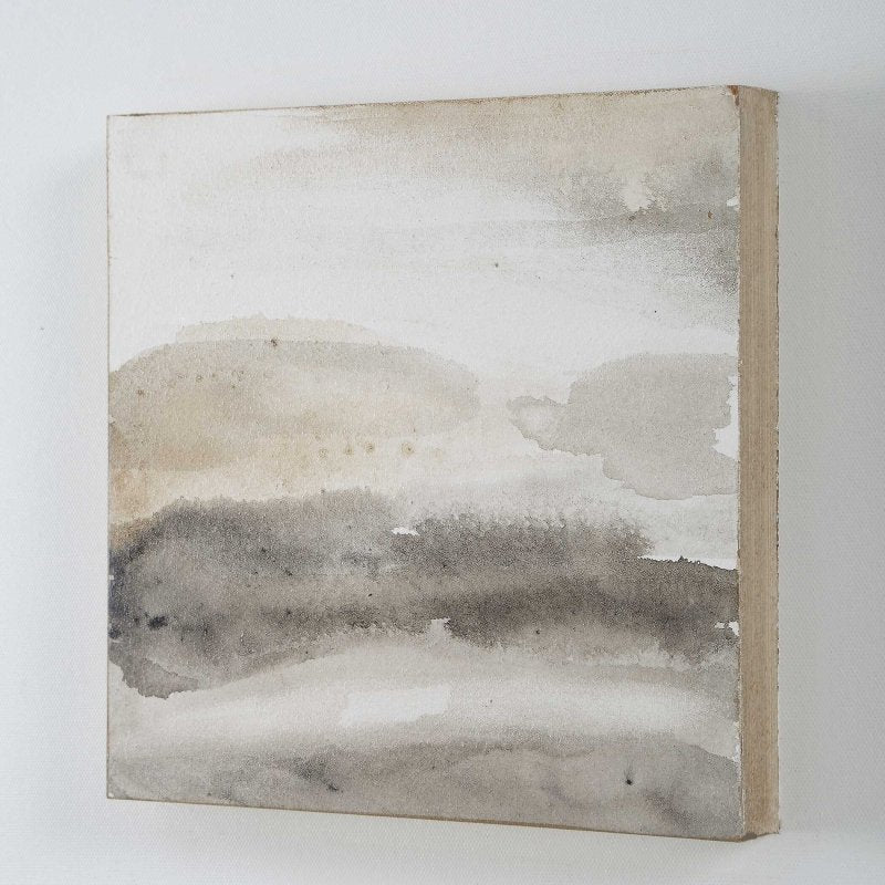 Studying Sepia Hand Painted Canvases Set/4 - Wall Art