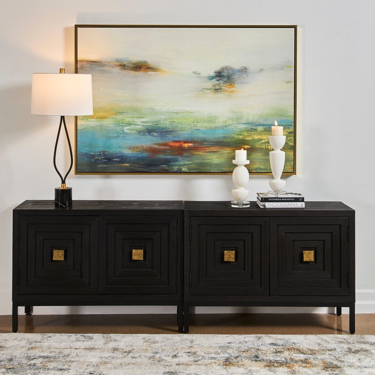 Textured Land Framed Landscape Art - Uttermost - Framed Canvas by Modest Hut