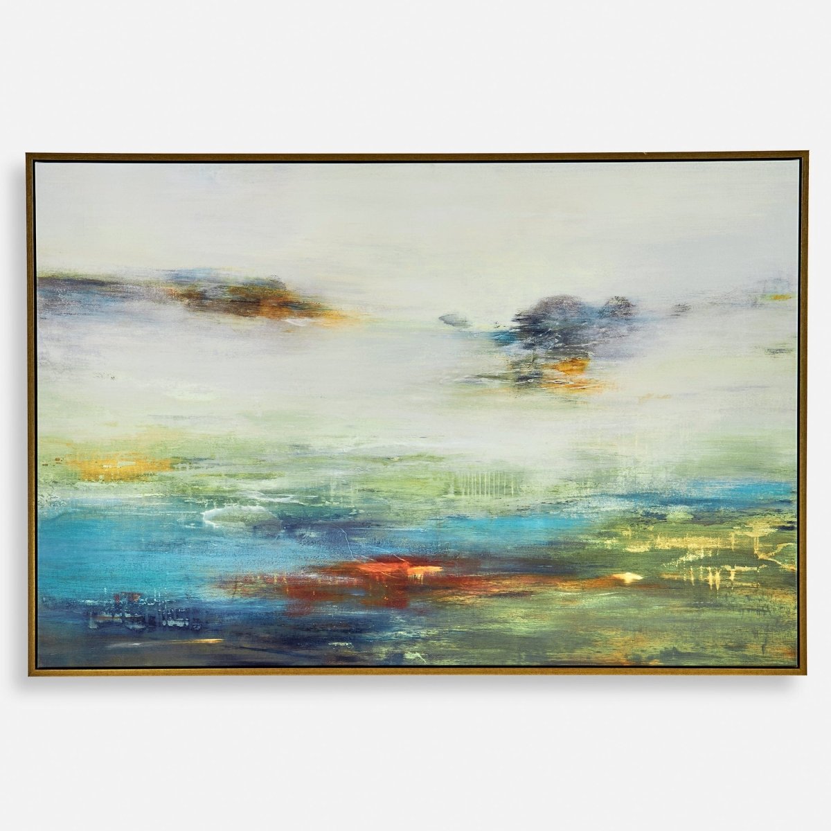 Textured Land Framed Landscape Art - Uttermost - Framed Canvas by Modest Hut