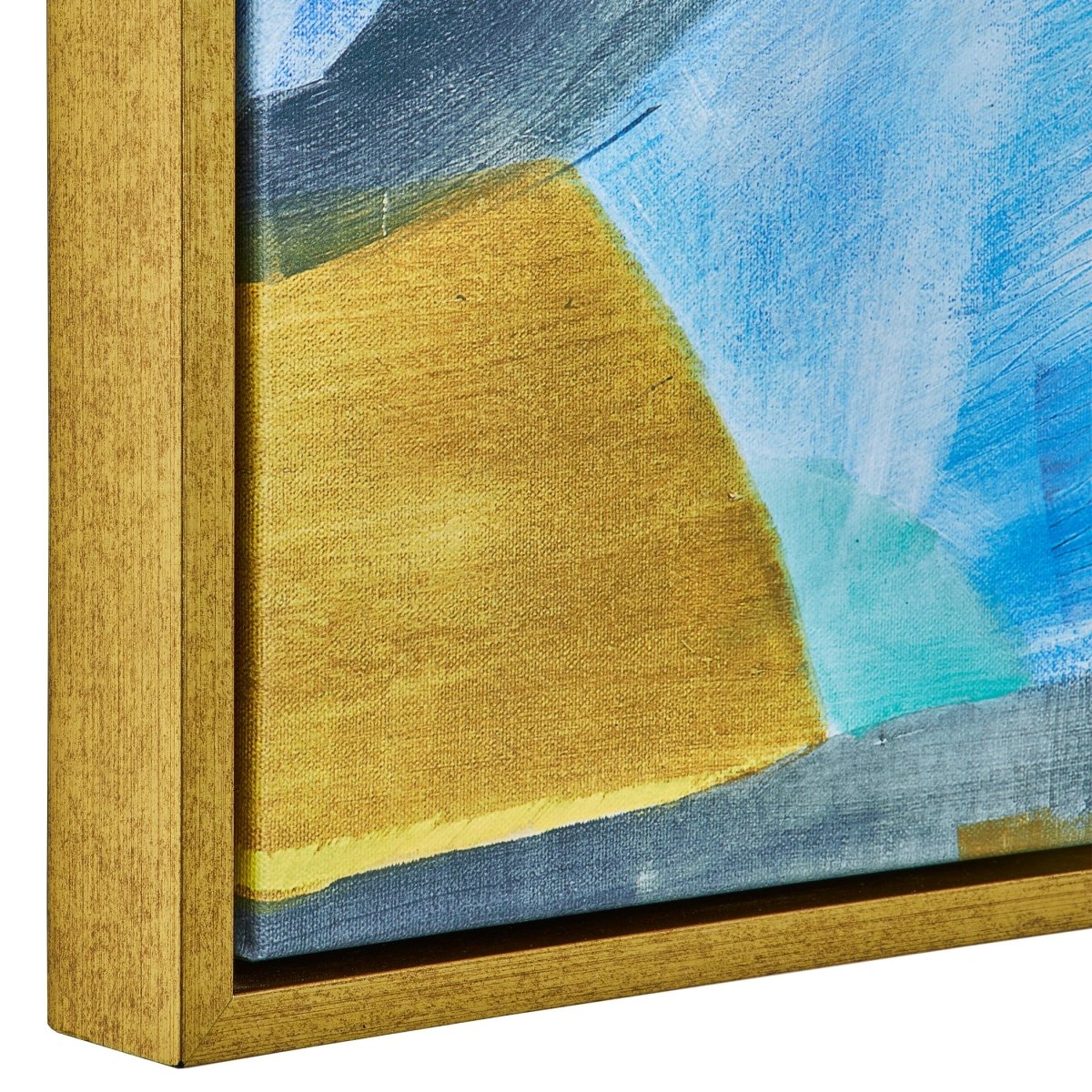 The Story Of Water Abstract Art - Uttermost - Framed Canvas by Modest Hut