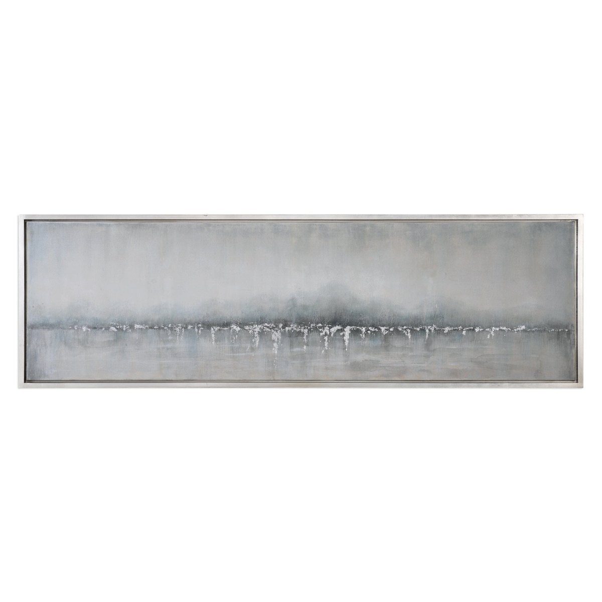 Tides Edge Abstract Art - Uttermost - Framed Canvas by Modest Hut