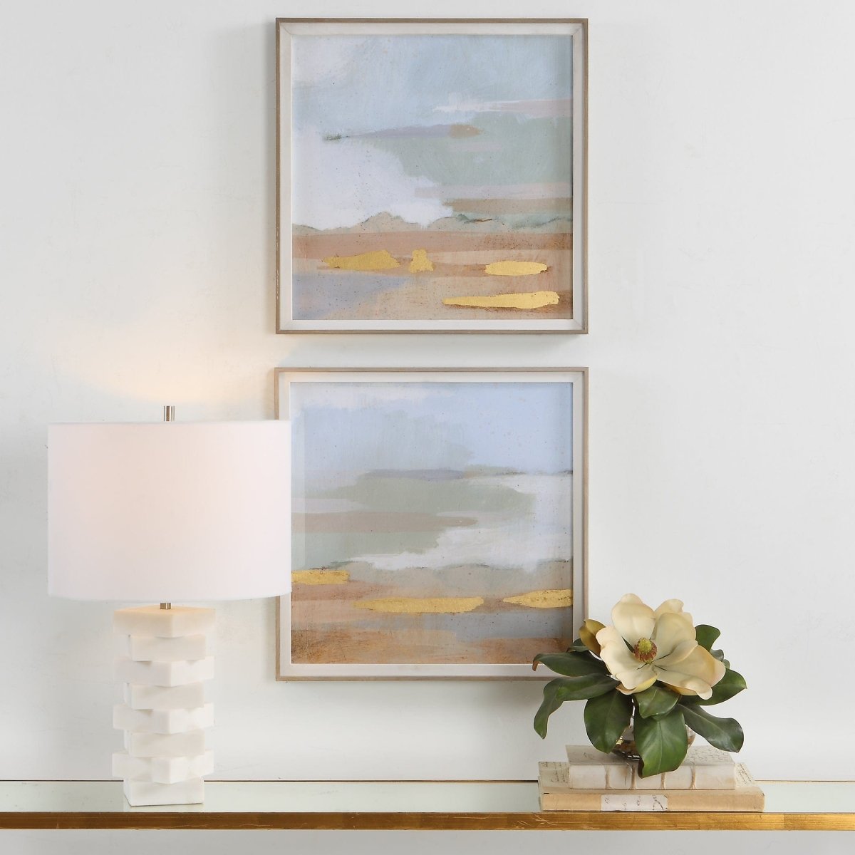 Abstract Coastline Framed Prints, S/2 - Uttermost - Framed Prints by Modest Hut