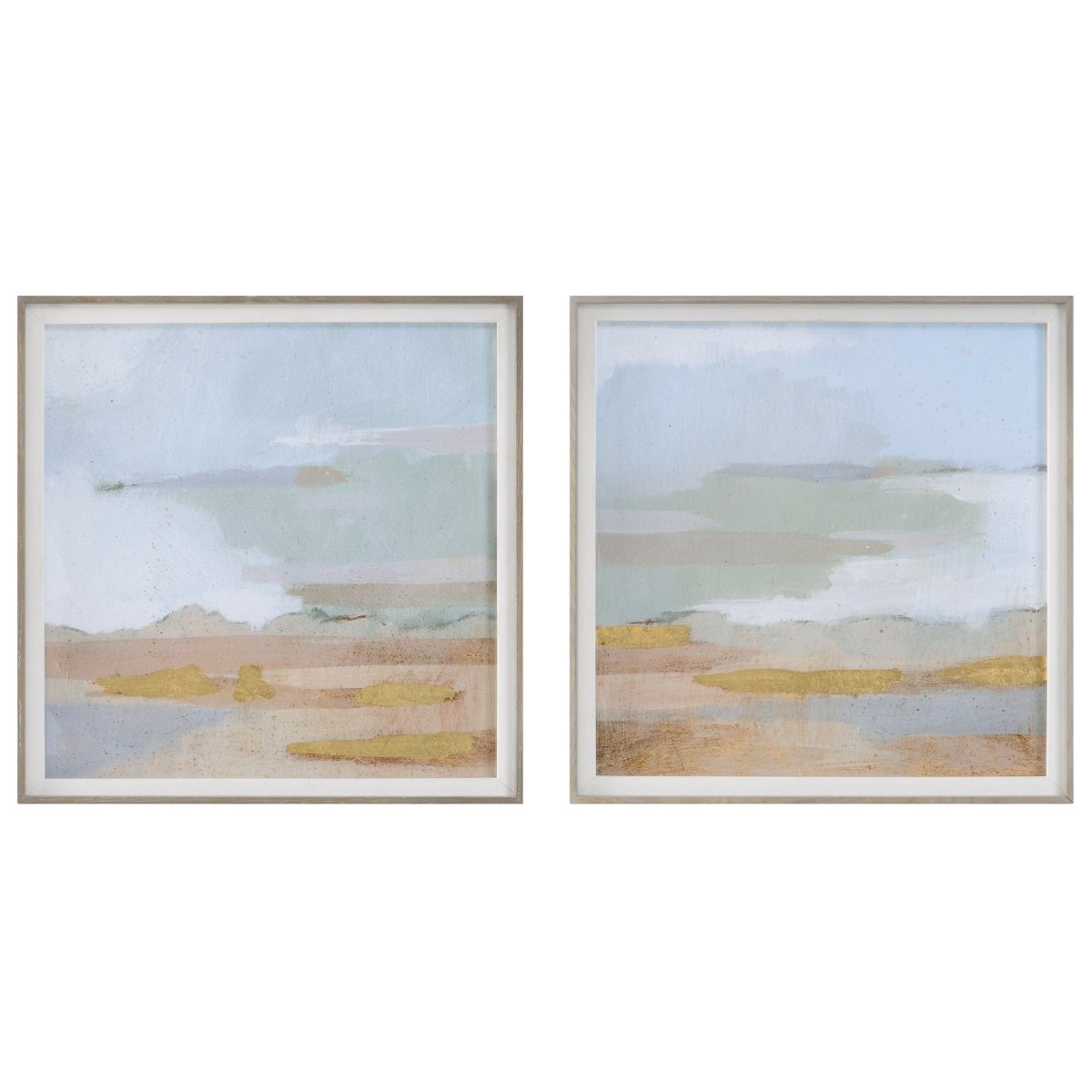 Abstract Coastline Framed Prints, S/2 - Uttermost - Framed Prints by Modest Hut