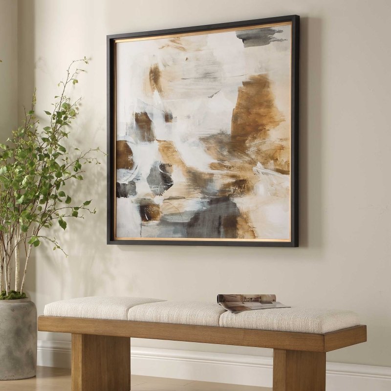 Ancient Story Framed Abstract Print - Wall Art