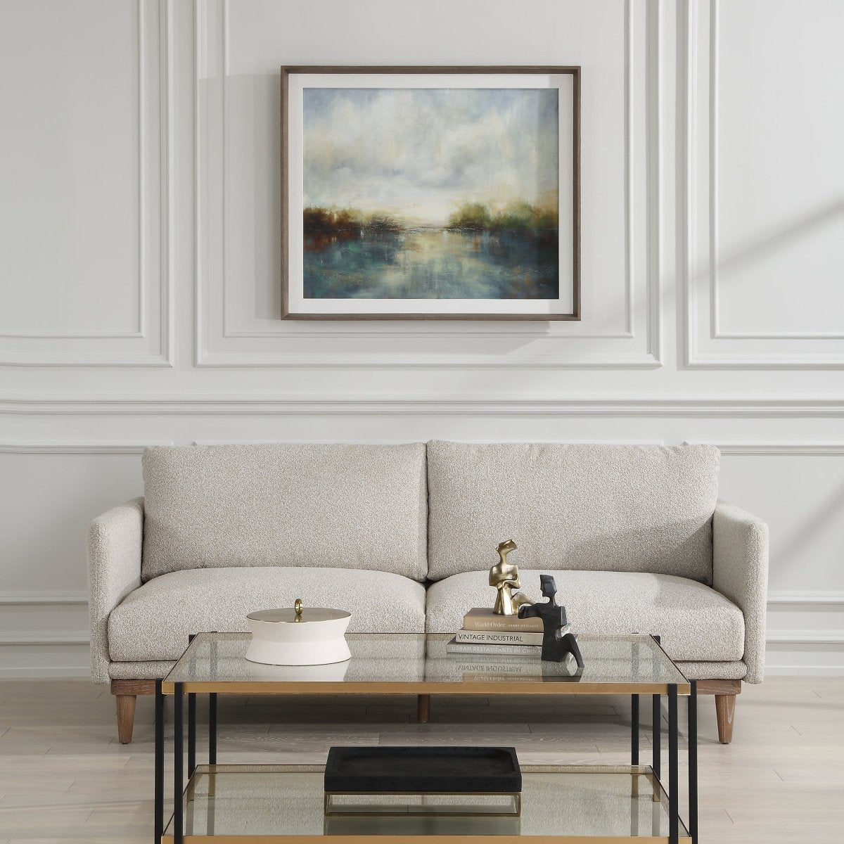 Blue Reverie Framed Abstract Lake Print - Uttermost - Framed Prints by Modest Hut