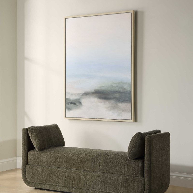 Crossing Paths Coastal Landscape Painting - Framed Prints