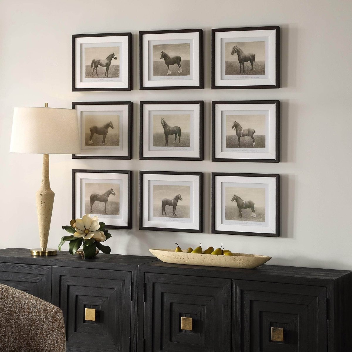 Equine Dynasty Framed Prints, S/9 - Uttermost - Framed Prints by Modest Hut