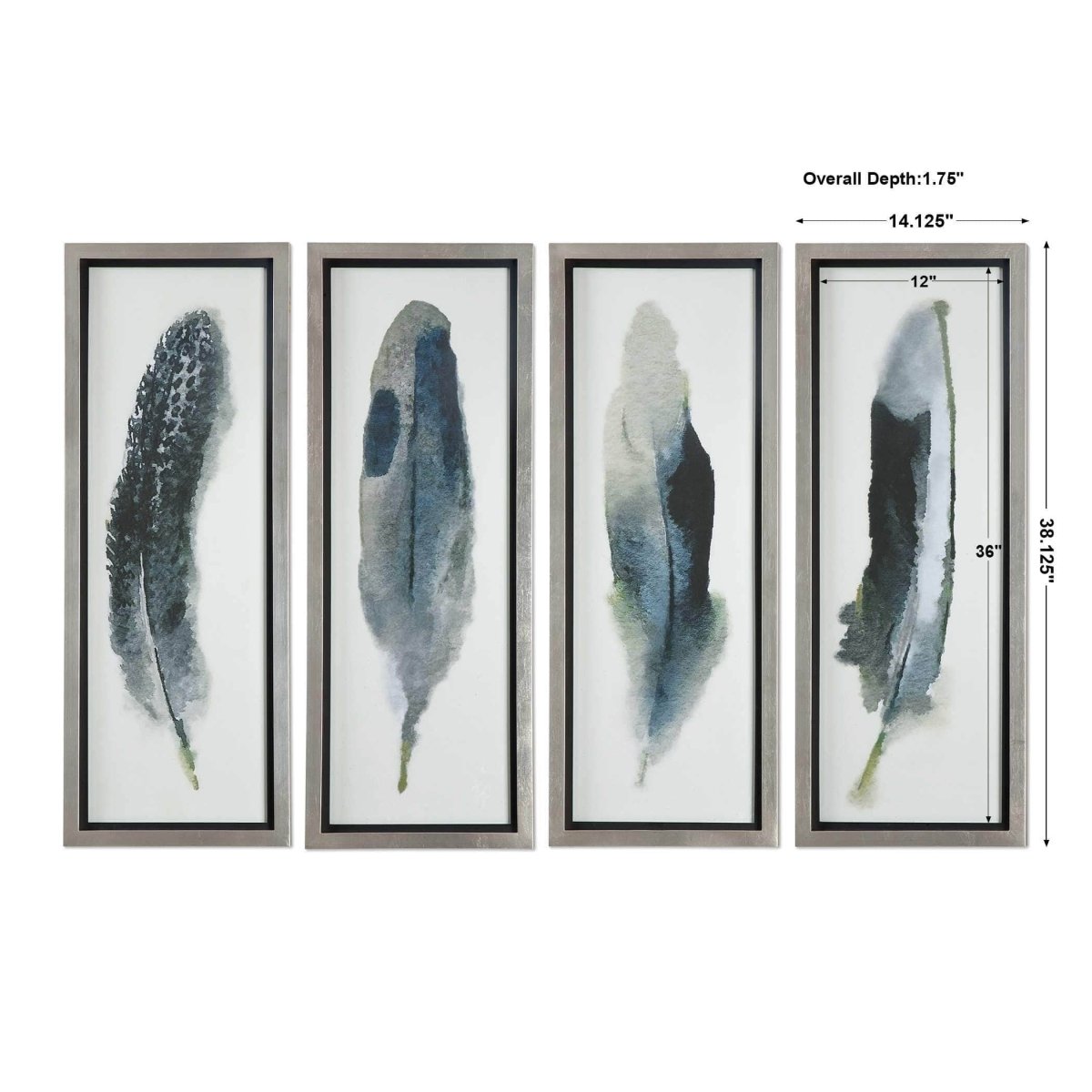 Feathered Beauty Framed Prints (Set of 4) - Uttermost - Framed Prints by Modest Hut