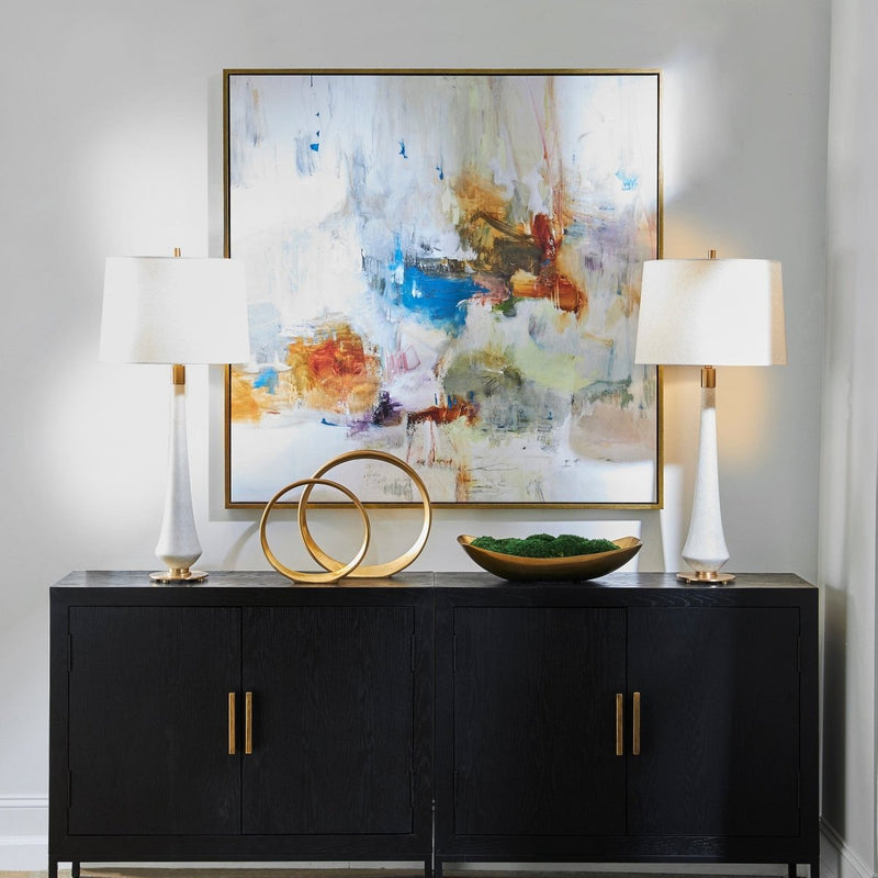 In The Beginning Framed Abstract Art - Uttermost - Framed Prints by Modest Hut