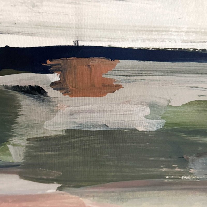 Just Peaking Framed Abstract Prints Set/2 - Wall Art