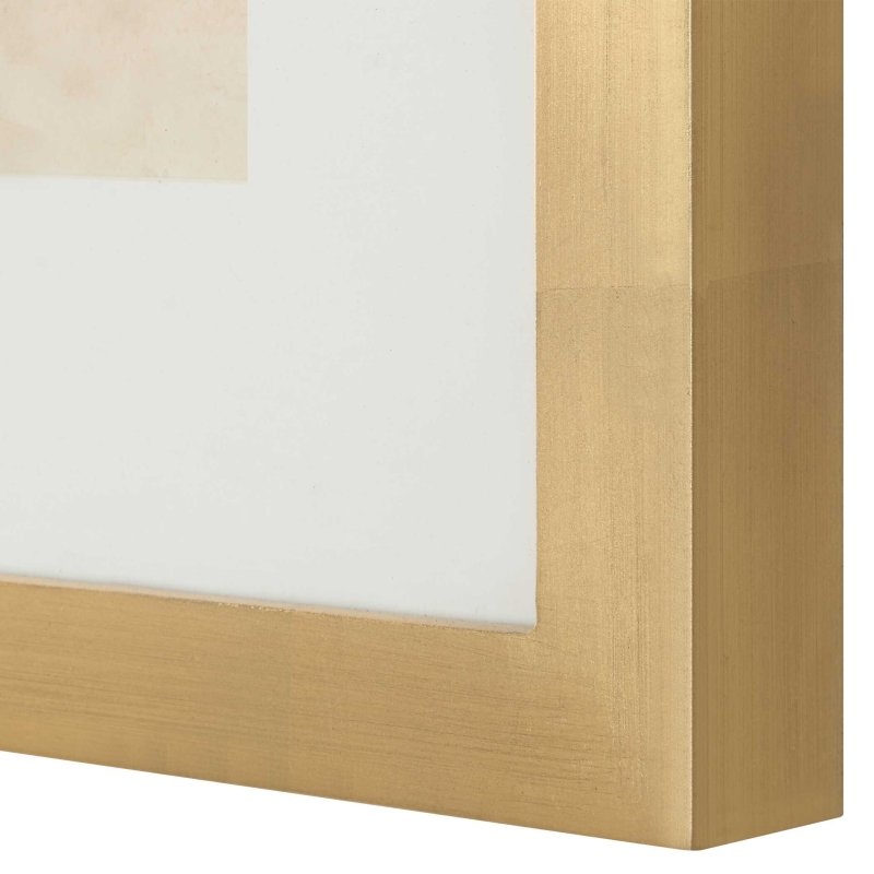 So Golden Abstract Landscape Prints Set/2 - Wall Art