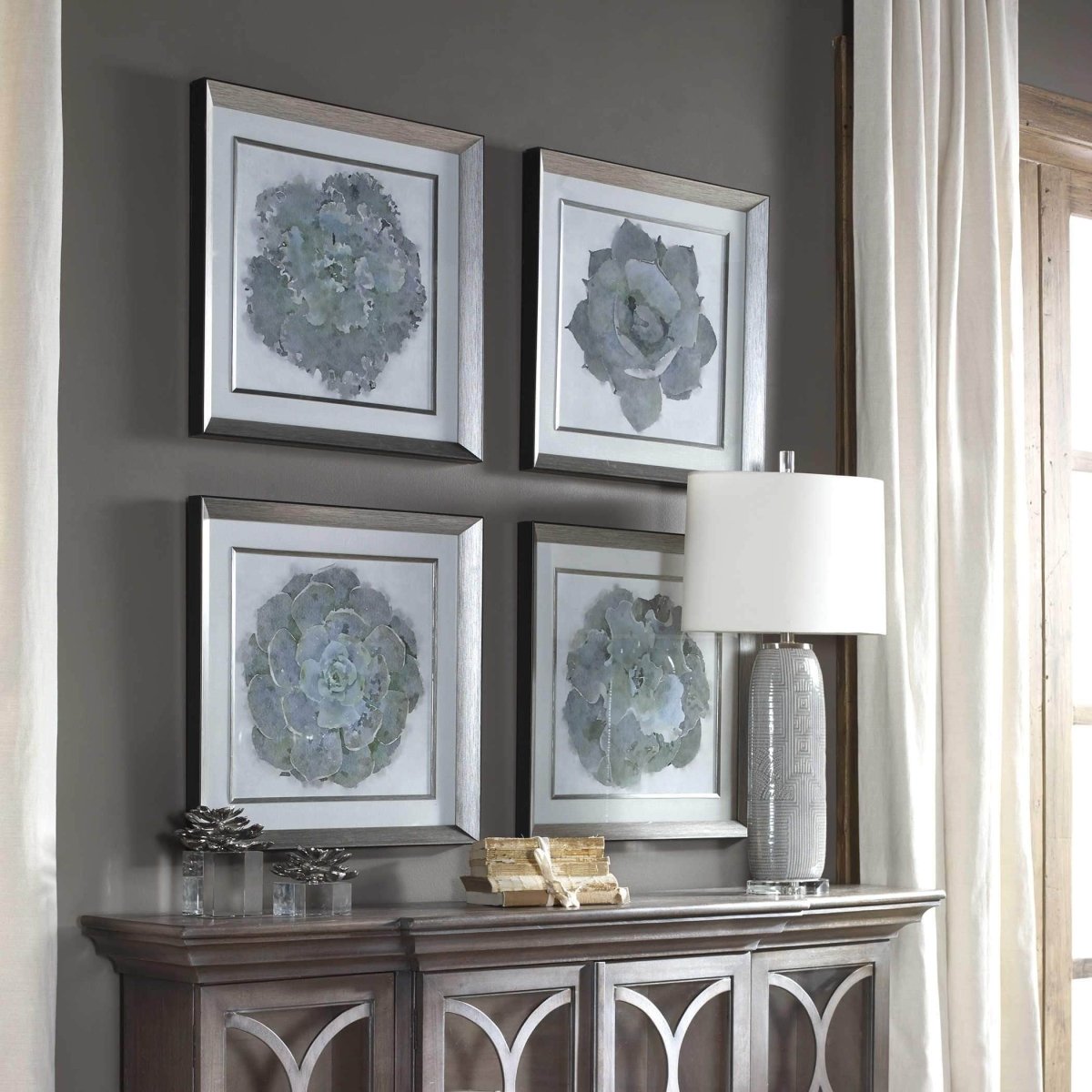 Succulent Framed Prints (S/2) - Uttermost - Framed Prints by Modest Hut