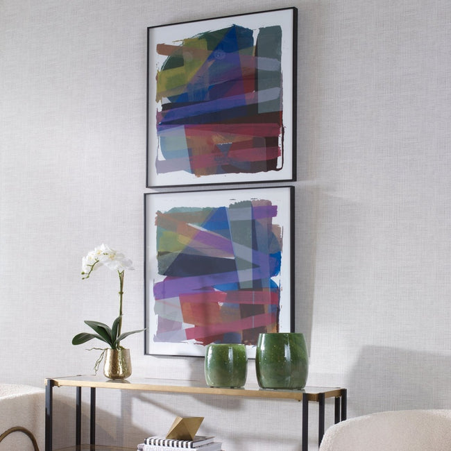 Vivacious Abstract Framed Prints, Set/2 - Uttermost - Framed Prints by Modest Hut