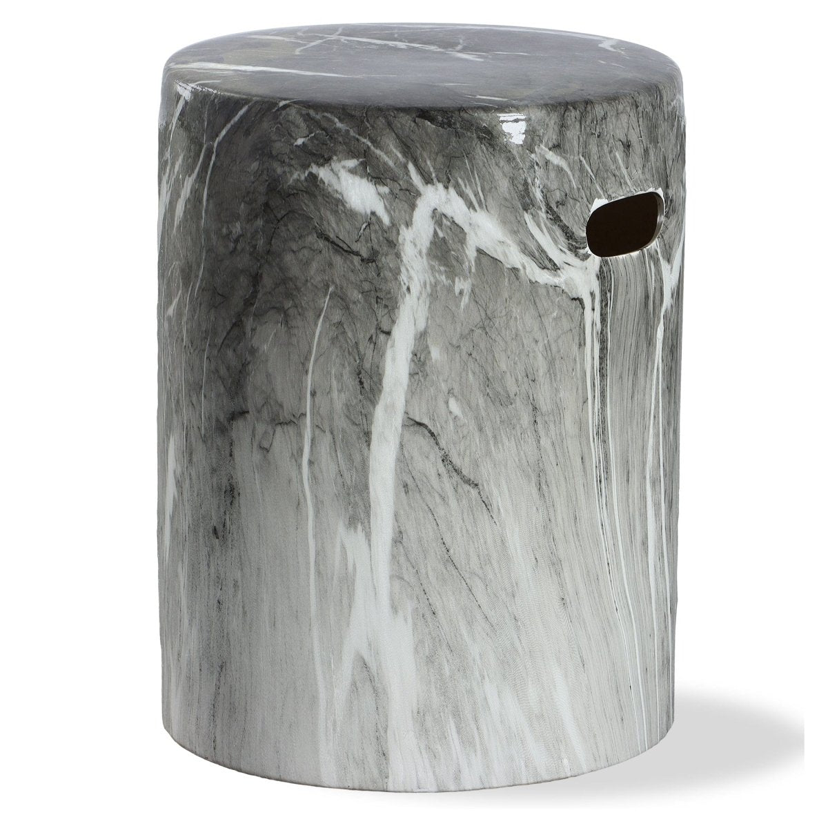 Marvel Marbled Garden Stool - Uttermost - Garden Stools by Modest Hut