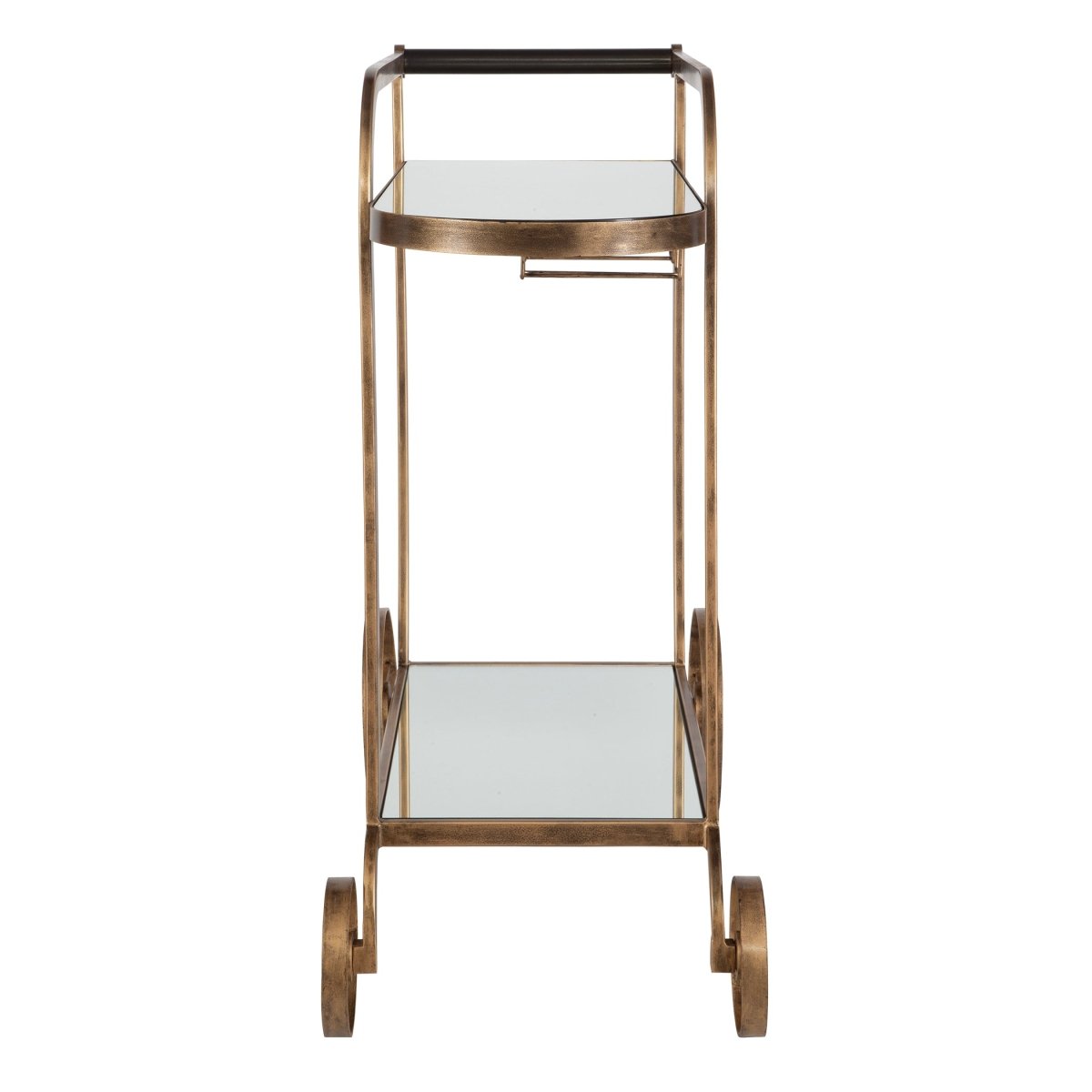Carrinho Antique Brass Bar Cart - Uttermost - Kitchen & Dining Carts by Modest Hut