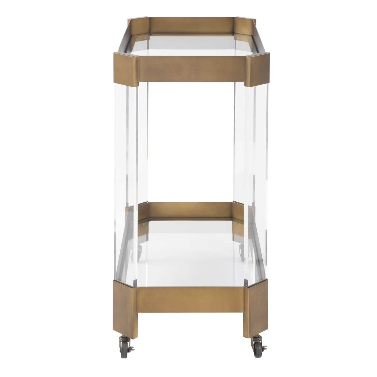 Giselle Bronze Bar Cart - Uttermost - Kitchen & Dining Carts by Modest Hut