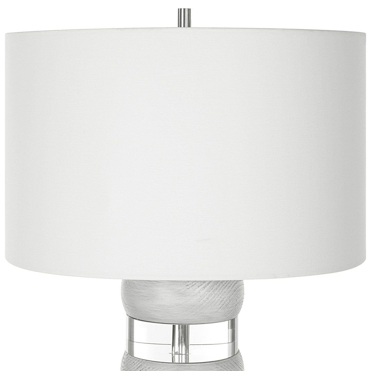 Band Together Crystal & Wood Table Lamp - Uttermost - Lamps by Modest Hut