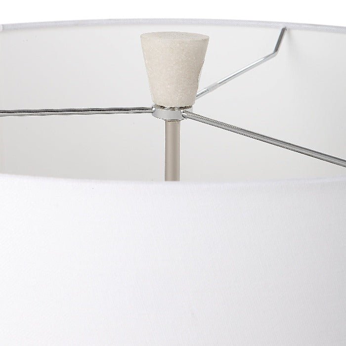 Sharma Ivory Stone Table Lamp - Uttermost - Lamps by Modest Hut