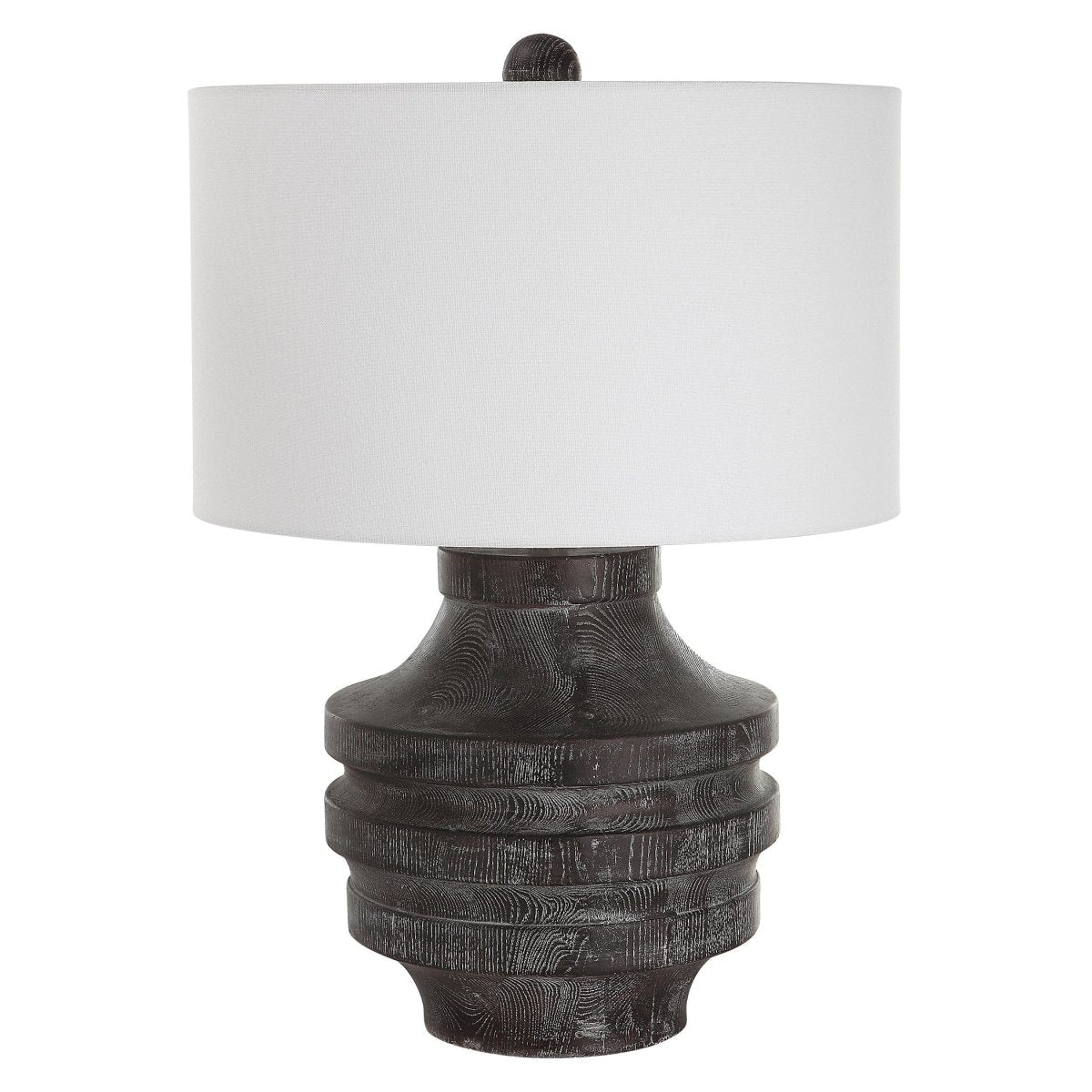 Timber Carved Wood Table Lamp - Uttermost - Lamps by Modest Hut