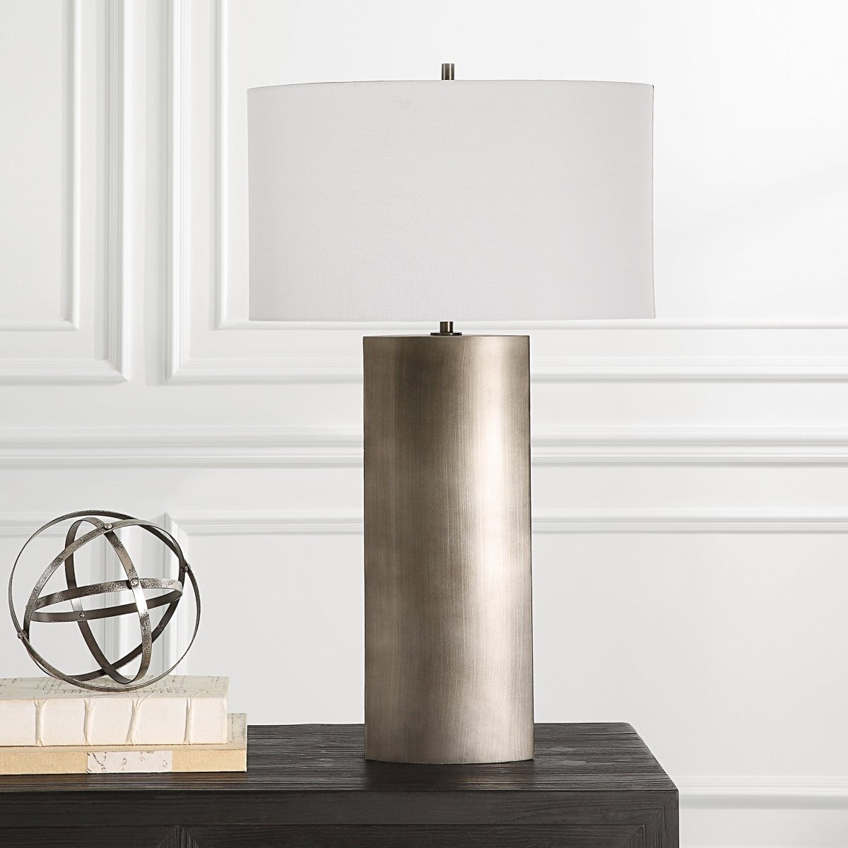 V - Groove Modern Table Lamp - Uttermost - Lamps by Modest Hut