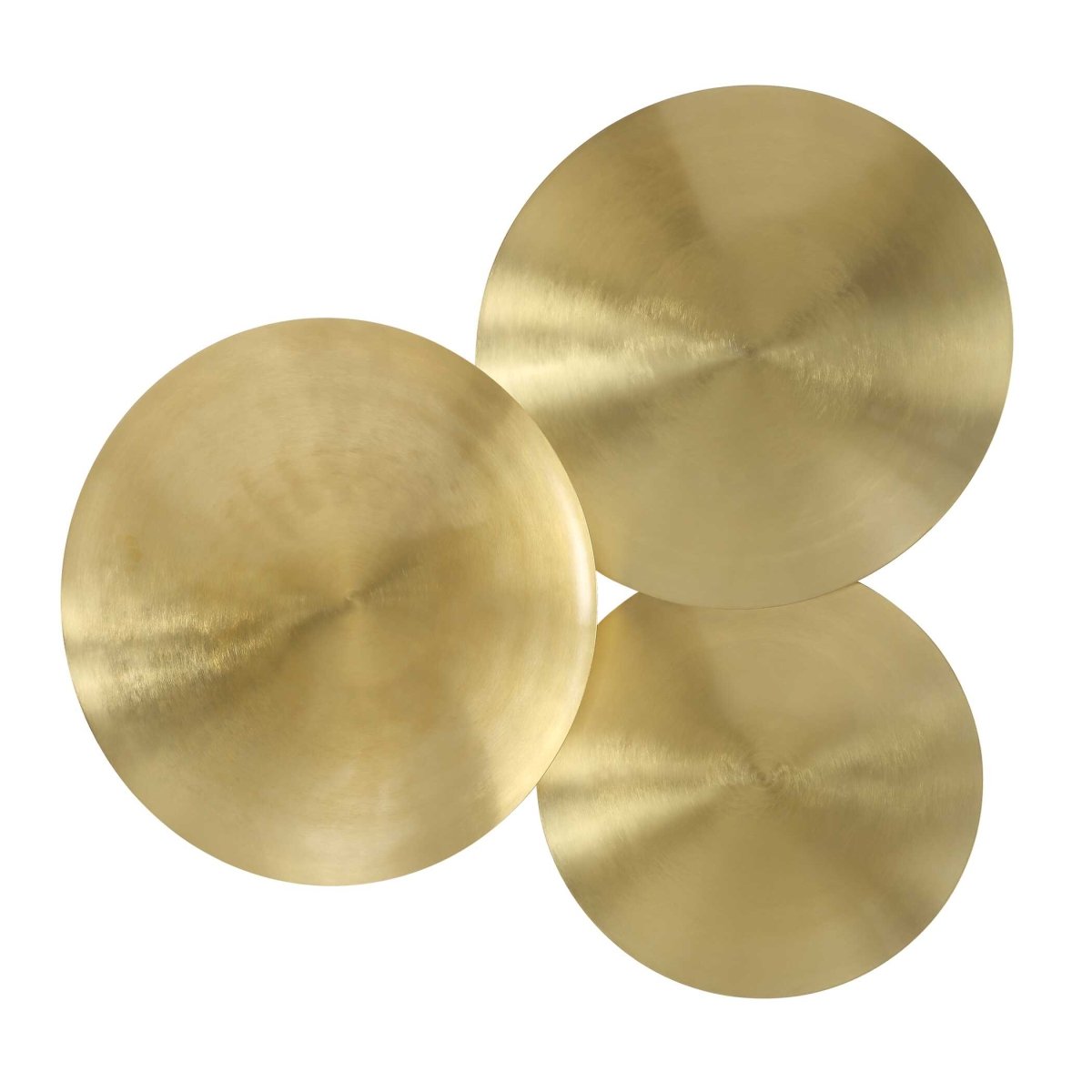 Cymbalic Round Brass Wall Art Set/3 - Uttermost - Metal Wall Decor by Modest Hut